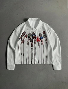 Chemise décontractée à manches longues en popeline de coton mélangé, motif floral, boutonnée, col rabattu, collection Printemps OEM - Product Image 4