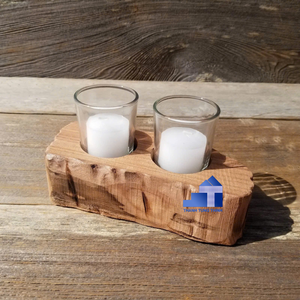 Venta caliente material ecológico recuerdos hechos a mano decoraciones de velas de madera para la decoración del hogar hecho en Vietnam al por mayor disponible - Product Image 2