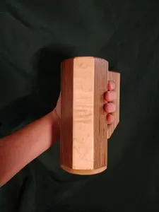 Chope en bois de teck 17oz faite à la main tasse à café en bois naturel avec agate pour Noël Style Viking voyage bière et tasse de jus - Product Image 6