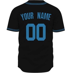 Breathable Chenille 100% <b>Polyester</b> Anti-Bacterial Quick Dry Four-Way Stretch Waterproof Unisex Pullover Baseball Jersey - Product Image 4