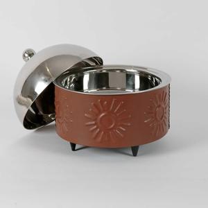 หม้อปรุงอาหารพรีเมียมพร้อมโดมสีเงินเซิร์ฟเวอร์ร้อนเหมาะสำหรับโต๊ะอาหารใช้ในห้องครัวและการรวบรวมบ้านที่หรูหรา - Product Image 3