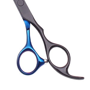 Ciseaux de coiffeur droits bleu et noir professionnel droitier ciseaux de coupe de cheveux ciseaux de Salon outils de cheveux en acier inoxydable - Product Image 3