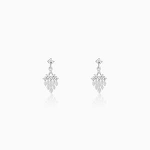Pendientes de plata con diamantes de Valle de uva - Product Image 1