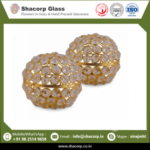 Latest Collection Top Quality Candle Crystal Bowl With Diamond at Competitive Price - Product Image 2
