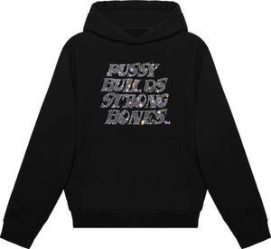 Sudadera con Pedrería de Peso Pesado para Fabricantes de Ropa, Sudadera con Capucha Unisex de Gran Tamaño con Logotipo Personalizado, Sudadera con Capucha para Hombre con Pedrería - Product Image 1