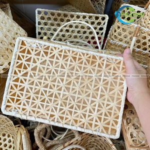 PANIERS DE RANGEMENT Décoratifs EN BAMBOU Panier de rangement pour fruits Artisanat vietnamien pour tout usage à la maison et au bureau - Product Image 2