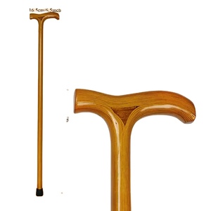 Bâtons de marche et de randonnée d'extérieur en bois de chêne et d'érable vintage, couleurs personnalisées, légers, 105 cm de long x 2 cm de diamètre, à nœuds multiples - Product Image 1