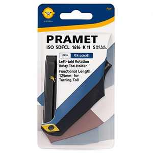 Portaherramientas Rotatorio PRAMET ISO SDFCL 1616 K 11-S, Rotación Izquierda, Longitud Funcional 125mm, para Herramienta de Torneado - Product Image 2