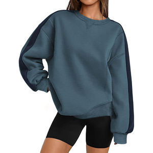 เสื้อสเวตเชิ้ตผู้หญิงแฟชั่นใหม่ ทรงโอเวอร์ไซส์ แขนยาว สไตล์ลำลอง เรียบง่าย ทันสมัย และสตรีทแวร์ เสื้อฮู้ดผู้หญิงแบบสวม - Product Image 1