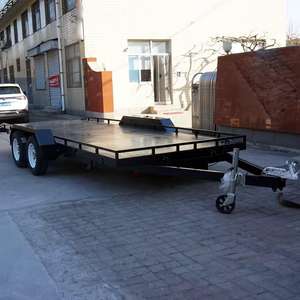 Remorque à plateau plat en acier haute résistance, tailles personnalisées pour la logistique urbaine, les restaurants, les chantiers de construction, le transport de matériaux - Product Image 5