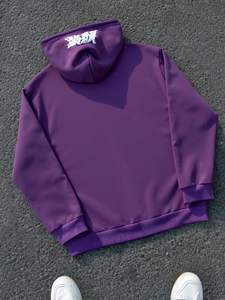Sudadera con capucha Varsity personalizada 2025 para hombre, de tamaño XL Sudadera de alta calidad con cremallera, logotipo bordado en la parte delantera, bolsillo con estampado de letras personalizado - Product Image 3