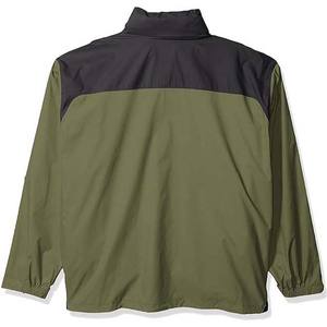 Top Tendances Deux Tons Contraste Couleur OEM Logo Personnalisé Conception Fermeture Éclair À Capuche Imperméable Vêtements Pour Hommes Vestes De Pluie High Street Style - Product Image 3