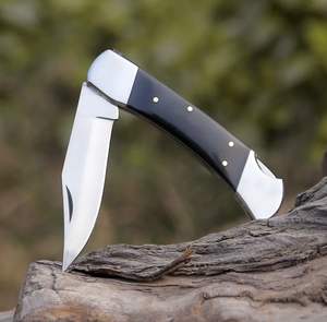 มีดพับเหล็กกล้าคาร์บอนสูง งานแฮนด์เมด ขายดี คุณภาพสูง เกรดอุตสาหกรรม สำหรับกิจกรรมกลางแจ้ง แคมป์ปิ้ง  พร้อมปลอก  รับสั่งทำพิเศษ - Product Image 3