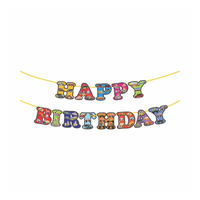 Bannière Joyeux Anniversaire en Paillettes Dorées UV Durable, Décoration de Fête Élégante pour Toutes les Célébrations au Meilleur Prix de Gros