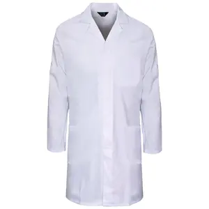 Costume de blouse de laboratoire blanche pour médecins hospitaliers pour adultes housse de manteau et protège vos vêtements décontractés avec une blouse de laboratoire de haute qualité