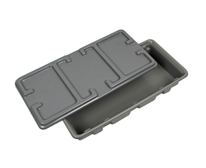 Endosys soakkit medpoly สีดำถาดฆ่าเชื้อโรคด้วยมือพร้อมฝาปิดรับประกัน3ปีสำหรับใช้ในโรงพยาบาลและเครื่องมือผ่าตัด - Product Image 1