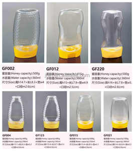 360ml mật ong Jar cấp thực phẩm Pet nhựa mềm Jar đảo ngược nắp 500g mật ong bóp chai - Product Image 5