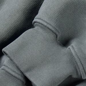 Sudadera con capucha de gran tamaño con logotipo personalizado para hombre, sudadera gruesa y pesada, técnica bordada de invierno con hombros caídos - Product Image 3