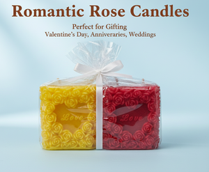 Vela Aromática con Aroma a Rosa y Amor |   Vela Decorativa con Diseño de Corazón Floral para Regalos y Decoración del Hogar - Product Image 3