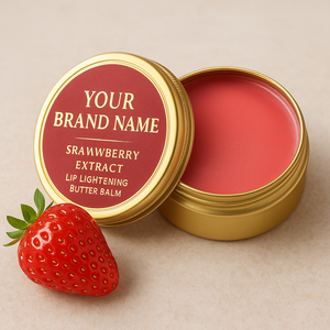 Bálsamo Labial Humectante y Aclarante con Extracto de Fresa al por Mayor, Tratamiento Labial Iluminador, Proveedor de Marca Privada OEM - Product Image 1