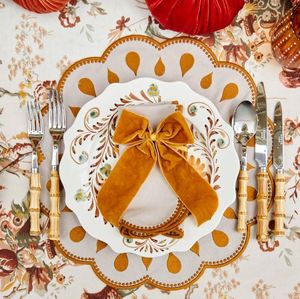 Luxury handloom embroidered linen placemat for fine dining <b>table</b> decoration at exclusive high profile corporate <b>dinner</b> events - Product Image 1