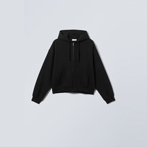 Baggy de luxe personnalisé surdimensionné coupe régulière sweats à capuche pour hommes avec fermeture éclair brodée 100% coton à séchage rapide respirant - Product Image 3