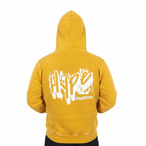 เสื้อฮู้ดดี้ผู้ชายแบบครอปทรงบ็อกซี่ สไตล์โอเวอร์ไซส์ สกรีนลายแบบ DTG ผลิตตามสั่ง ขายส่ง ผ้าฝ้าย 100% ล้างสีแบบ Acid Wash รุ่นพื้นฐาน - Product Image 2