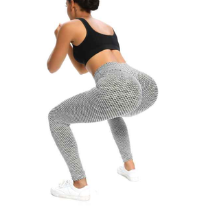 New Arrival Women's <b>Yoga</b> Leggings High Quality Spandex/Nylon Solid Pattern Mid Waist <b>Yoga</b> <b>Pants</b> Trending Style - Product Image 6