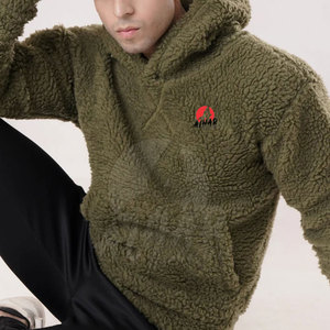 New Arrival Pullover <b>Men</b> <b>Sherpa</b> <b>Hoodies</b> Oversized Best Selling <b>Men</b> <b>Sherpa</b> <b>Hoodies</b> For Good Sale - Product Image 2