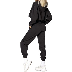 Conjunto Deportivo de Invierno para Mujer de la Mejor Calidad, Corte Regular, Diseño Simple, Color Sólido, 2 Piezas, Forro Polar Largo, Servicio OEM, Gran Venta - Product Image 5