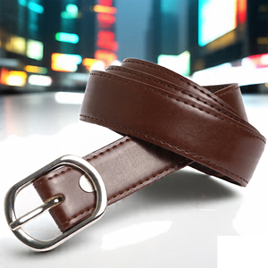 Ceinture personnalisée à boucle ardillon Épingle en alliage réversible Ceintures en cuir véritable Ceintures en cuir véritable pour hommes avec boucle ardillon - Product Image 3