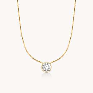 Collar de Diamantes con Bisel Redondo - Product Image 2