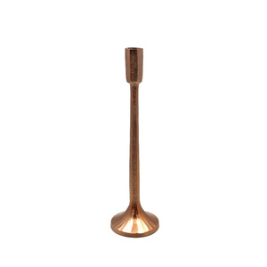 Candelero cónico de Metal de excelente diseño con acabado de cobre para velas decorativas de Mesa para el hogar y la boda - Product Image 4