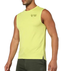 Camisas sin mangas de uso al aire libre de tela suave de secado rápido para hombres Camisetas de color personalizado de último diseño - Product Image 1