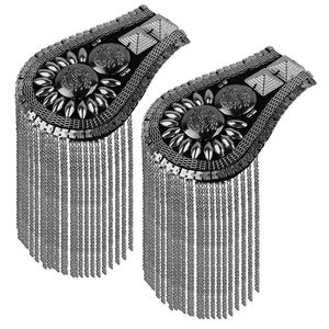 Épaulettes cousues à la main fabriquées en usine pour uniforme, épaulettes à plusieurs bretelles avec base en tissu durable - Product Image 1