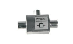 Scatola di Distribuzione CEI 2D Plug-in 1 Maschio - 2 Femmine (Televes 4320) (Confezione Blister) - Product Image 1
