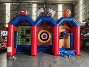 3-in-1 Commercial <b>Inflatable</b> Sports <b>Game</b> PVC Interactive Carnival Toss Booth for Outdoor Indoor Events - Product Image 4