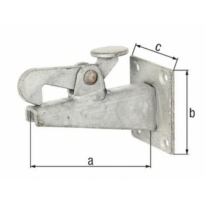 Puerta de Acero Galvanizado GAH de 100 mm con Placa Contrapuesta, Valla y Rejilla Galvanizadas en Caliente - Product Image 1