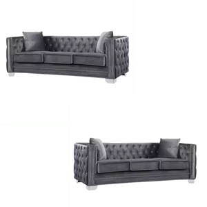 Sofás de hotel de terciopelo de lujo modernos para vestíbulo y sala de estar Suministro directo de fábrica desde Java Central para apartamentos - Product Image 6