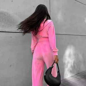 Conjunto de Sudadera con Capucha Extra Grande y Pantalones Deportivos Holgados de Pierna Recta con Logotipo Personalizado |   Conjunto Deportivo Premium Unisex al por Mayor - Product Image 6