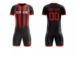 Offre Spéciale 2023 2024 Fan Soccer Shirt Maillot de football vierge Logo personnalisé Kits de football Couleur dégradée, vêtements de football, ensembles - Product Image 3