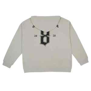 Sudadera con Capucha Personalizada de Algodón con Parches Bordados, Estilo Urbano, Tejido Grueso, Estampado en Serigrafía - Product Image 5