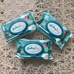 湿巾工厂自有品牌99% 纯水清洁有机婴儿水湿巾 - Product Image 3