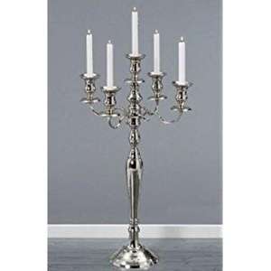 Bougeoir classique et moderne en acier inoxydable avec un éclat poli et une touche décorative de qualité supérieure pour des décors exclusifs - Product Image 1