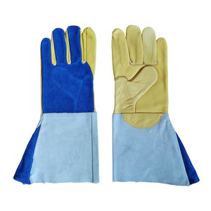 Gants de soudage TIG personnalisés en cuir souple, gants de sécurité pour soudeurs, manches longues, ignifuges, avec rembourrage - Product Image 1