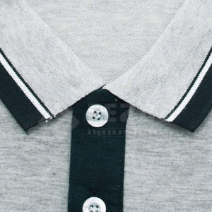 Style personnalisé 100% coton pour hommes pour T-shirts polo décontracté uni à manches courtes grande taille solide motif tricoté tissu en vente - Product Image 3