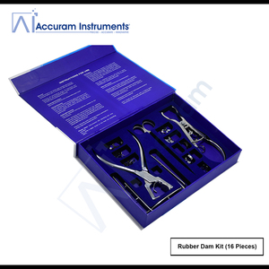 Équipement de remplissage de nettoyage de couleur bleue Kit d'instruments dentaires composites 7 pièces outils dentaires en acier inoxydable de remplissage composite - Product Image 3