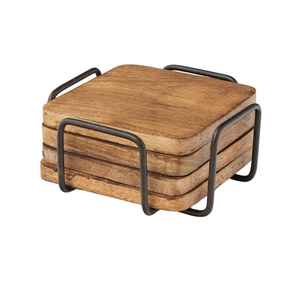 Indian Handicraft Mango Wooden Coaster Eco-Friendly Unique Reusable <b>Table</b> Top High Quality <b>Mats</b> & Pads Export Quality Coasters - Product Image 6