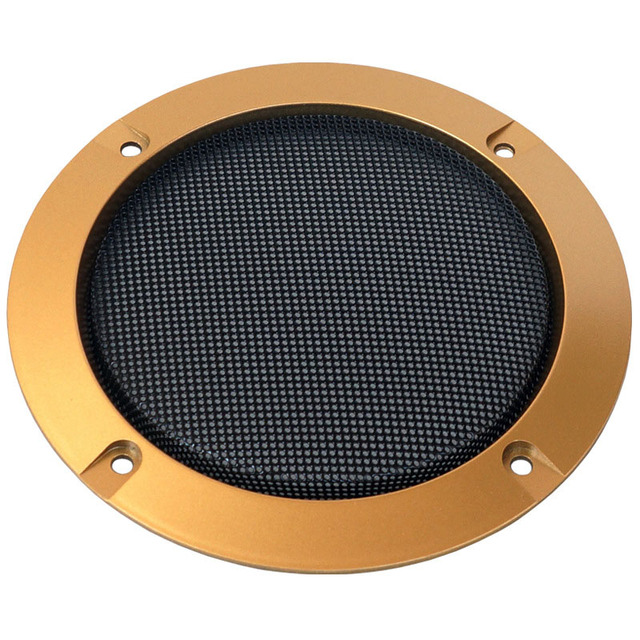 Perforated Yellow Metal Speaker Cover 2 3 4 Inch Speaker Grille Audio Accessories