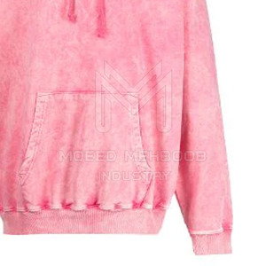 Sudadera con Capucha para Hombre, Estilo Lavado Ácido, Transpirable, Impermeable, de Alta Calidad, Algodón y Poliéster, Diseño Liso, Técnica de Teñido Sólido, para Invierno - Product Image 4
